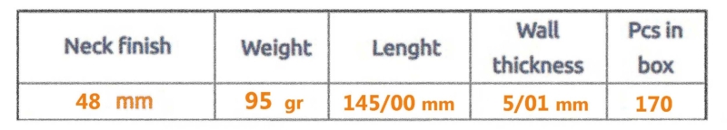 پریفرم ۹۵گرم دهانه ۴۸